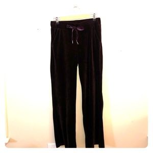 Purple velvet lounge pants